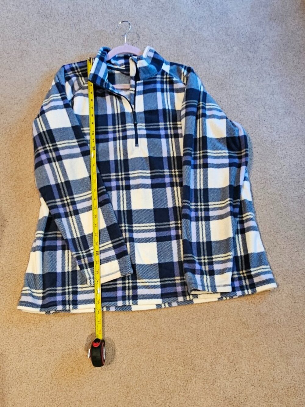 Eddie Bauer Womens Print Fleece Quarter Zip Pullover XXL Tall - Picture 6 of 6